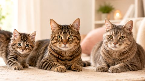 Cat resting at home for a 20 year old cat in human years guide
