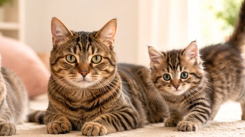 Cat resting at home for a 22 year old cat in human years guide