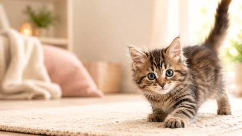Cat resting at home for a 4 year old cat in human years guide