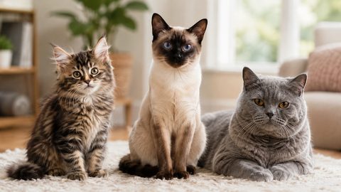 Cat relaxing indoors for a cat life stages guide